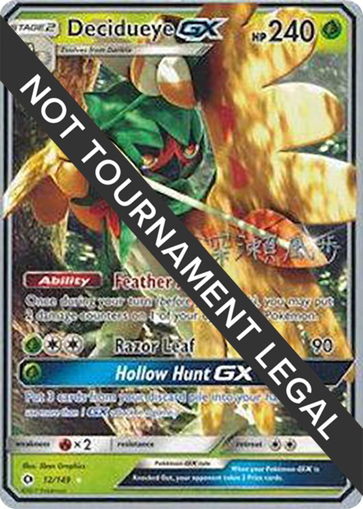 Decidueye GX 2017 Kabu Fukase 12/149 card
