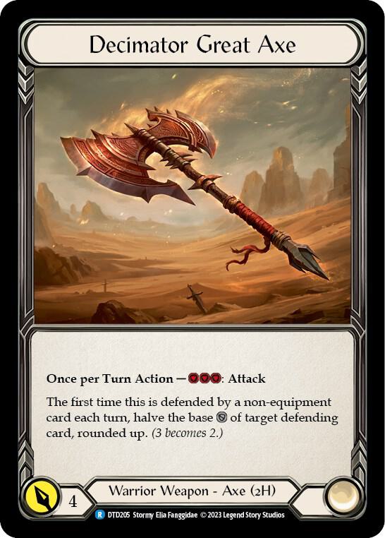 Decimator Great Axe DTD205 card