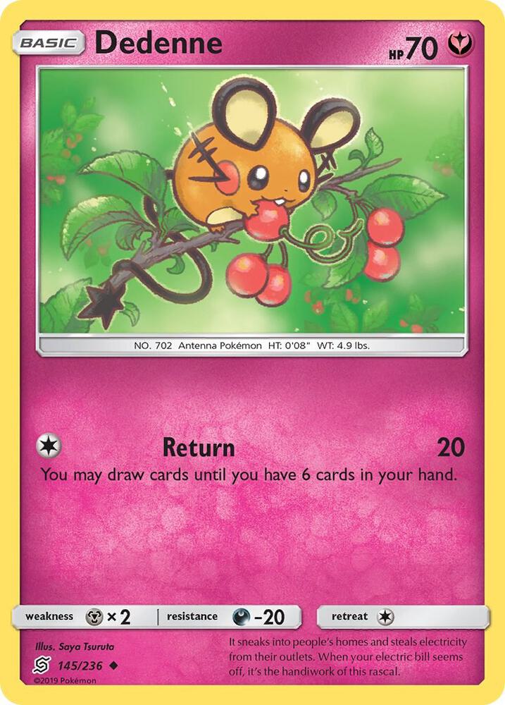 Dedenne 145/236 card