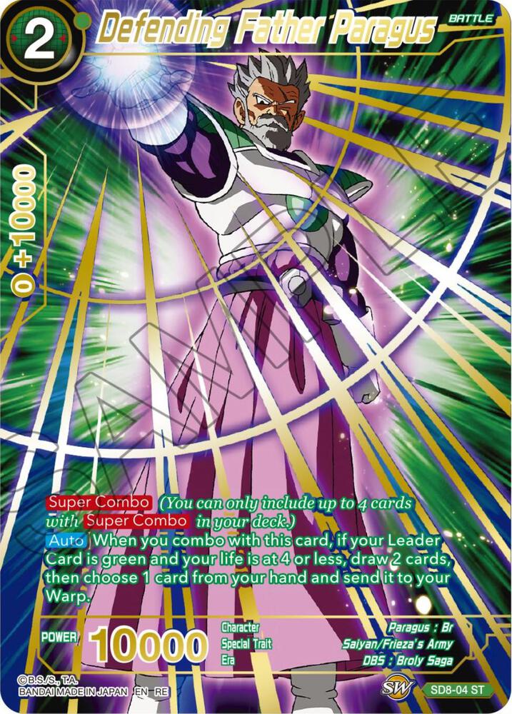 Defending Father Paragus Alternate Art SD8-04