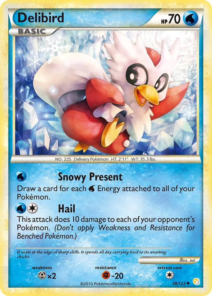 Delibird 39/123 card