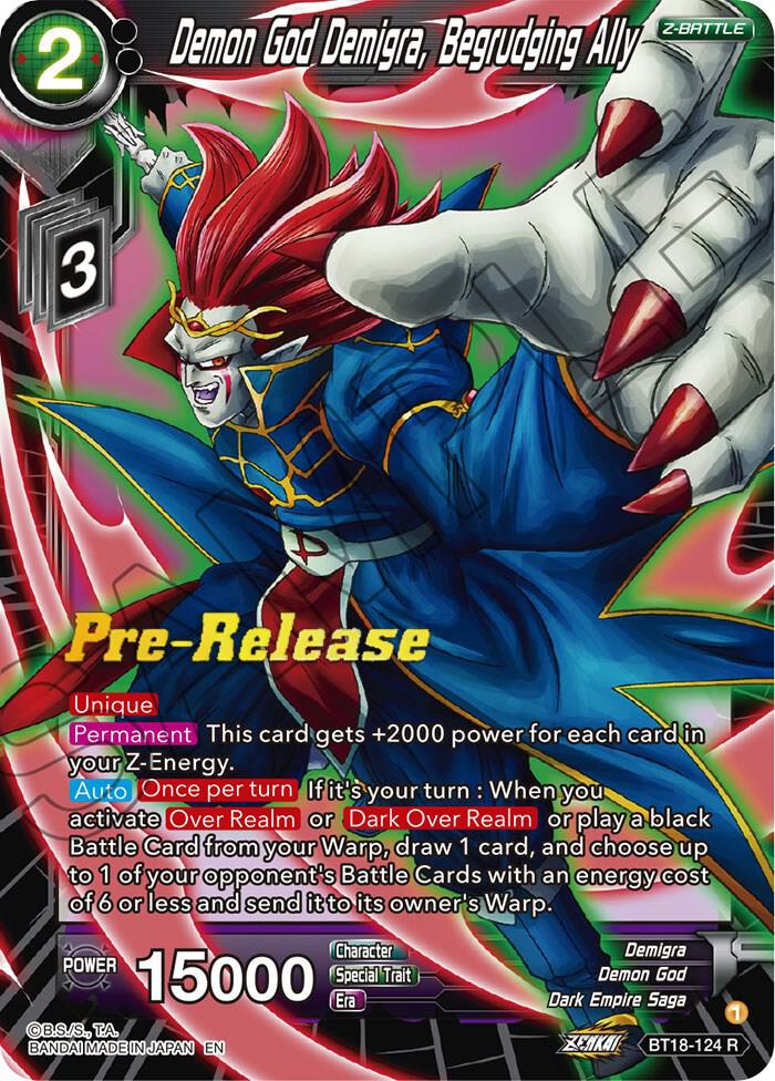 Demon God Demigra Begrudging Ally BT18-124