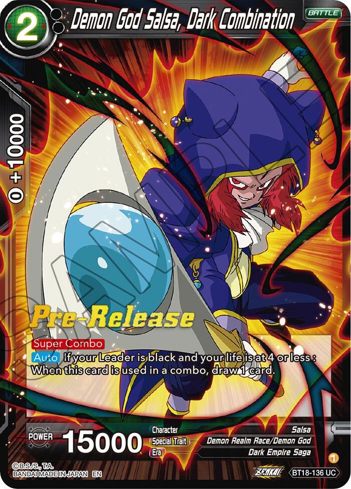 Demon God Salsa Dark Combination BT18-136