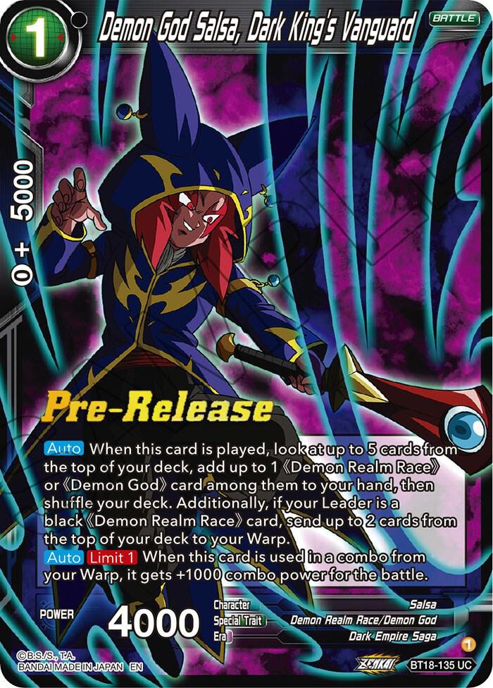 Demon God Salsa Dark Kings Vanguard BT18-135