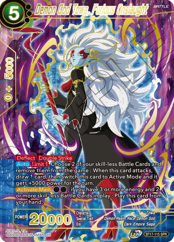 Demon God Towa Furious Onslaught SPR BT17-115