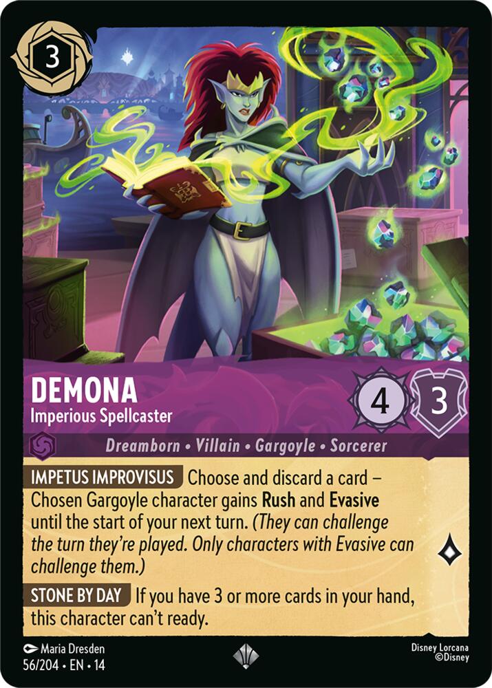 Demona Imperious Spellcaster 56/204 carta