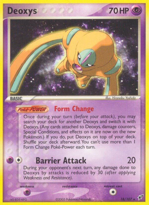 Deoxys Defense Forme 18/107 card