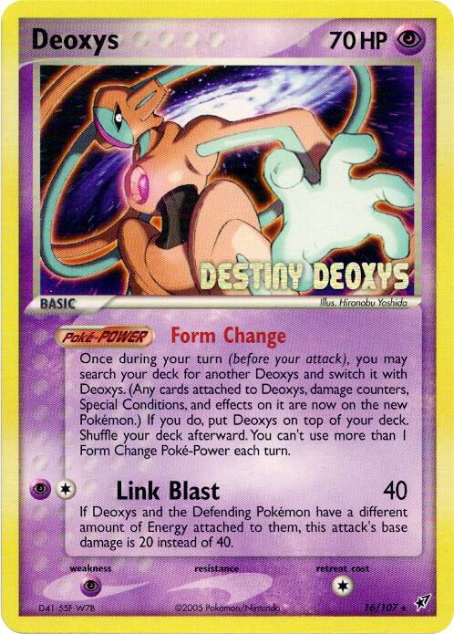 Deoxys Normal Forme 16 107 Movie Promo 016/107 card