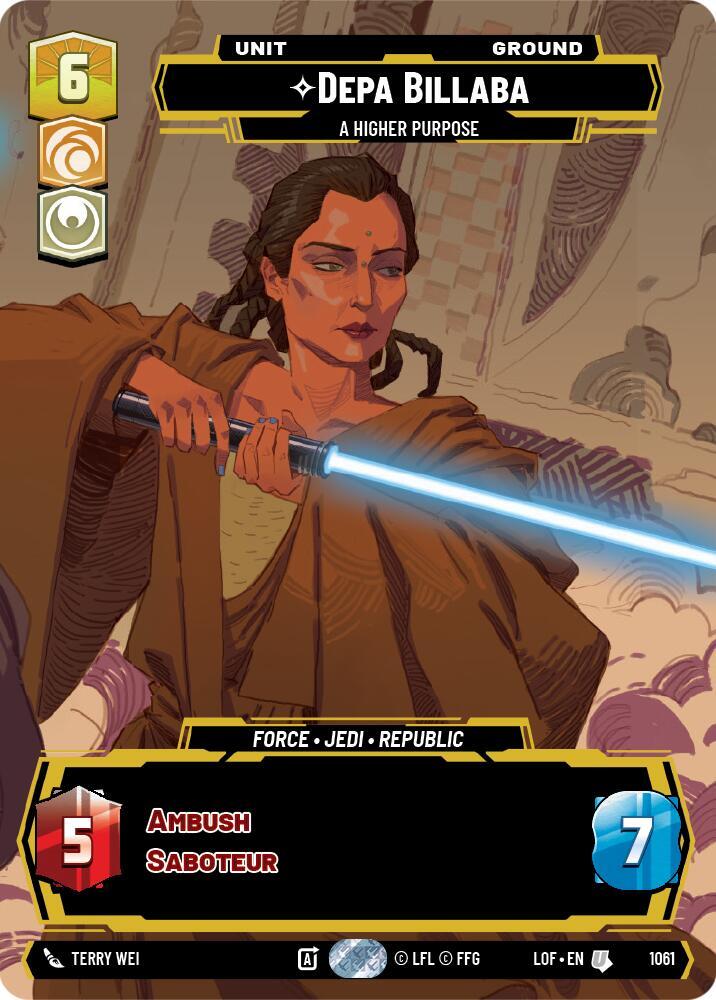 Depa Billaba A Higher Purpose Prestige 1061 card