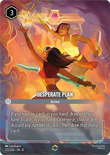 Desperate Plan Enchanted 222/204 carta