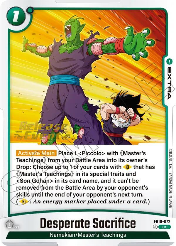 Desperate Sacrifice FB10-072 card