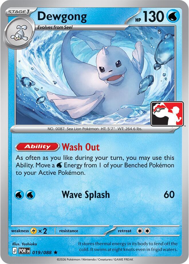 Dewgong 019/088 card