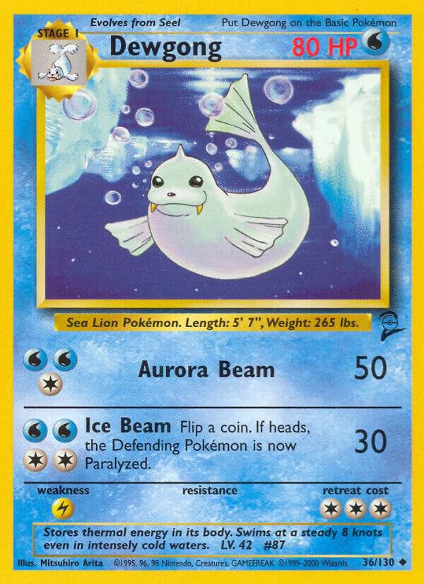 Dewgong 036/130 card