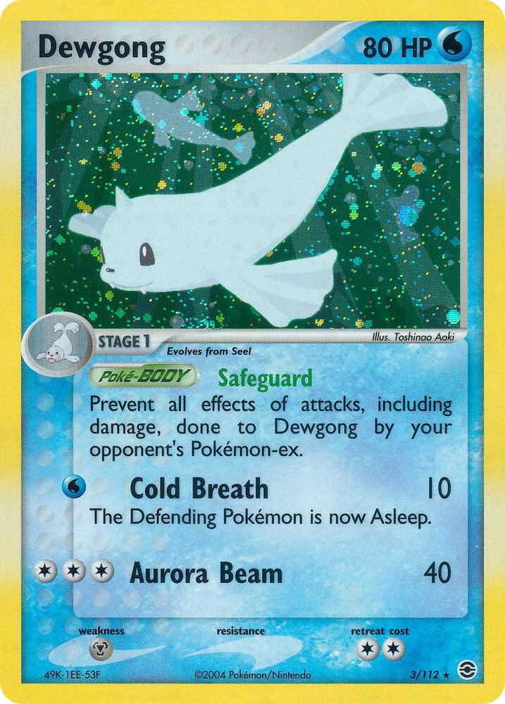 Dewgong 3/112 card