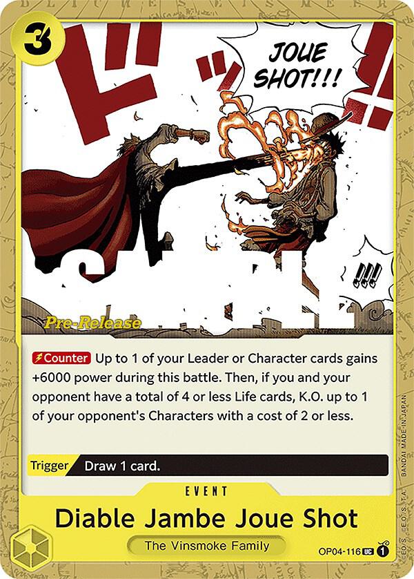Diable Jambe Joue Shot OP04-116 card