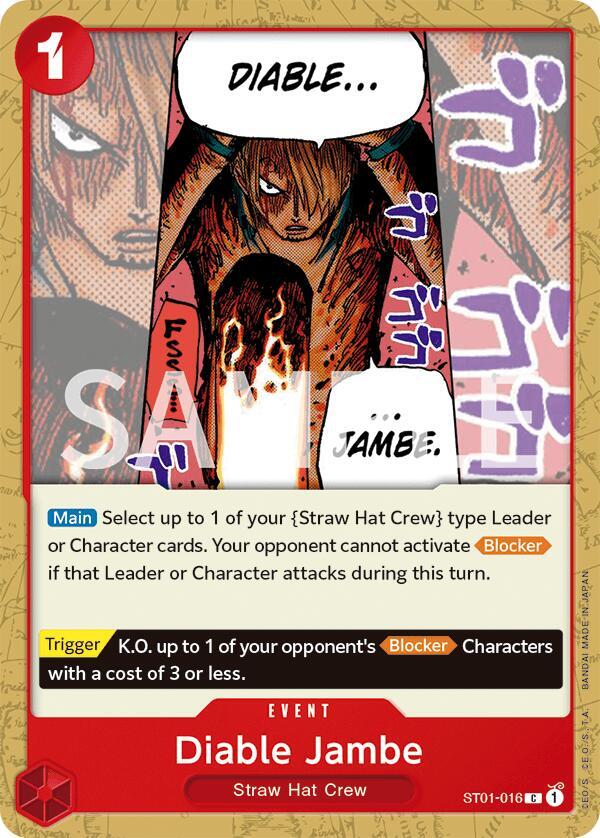 Diable Jambe ST01-016 card