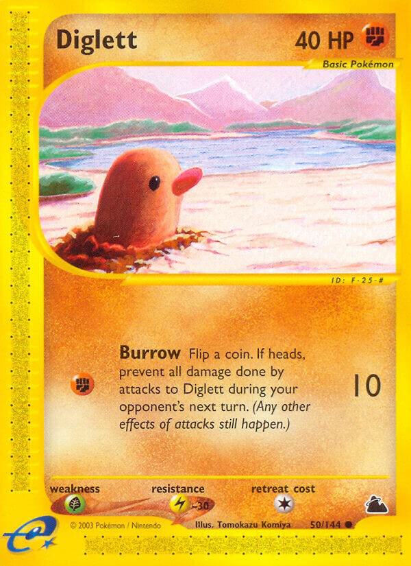 Diglett 050/144 card