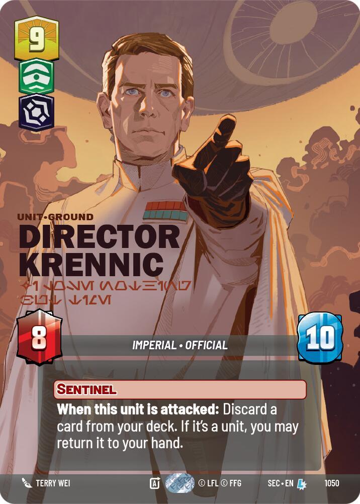Director Krennic I Lose Nothing But Time Prestige 1050 card