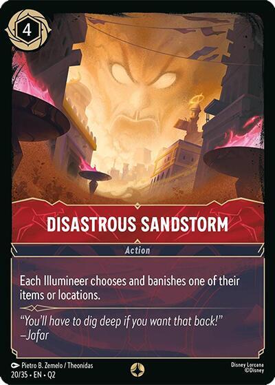 Disastrous Sandstorm 19/35 card
