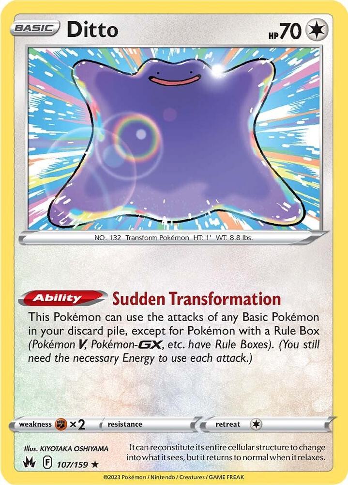 Ditto 107/159 card