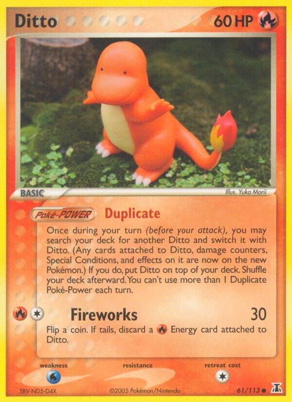 Ditto 61 113 Charmander 061/113 card