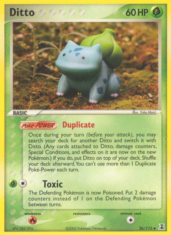 Ditto Bulbasaur 36/113 card