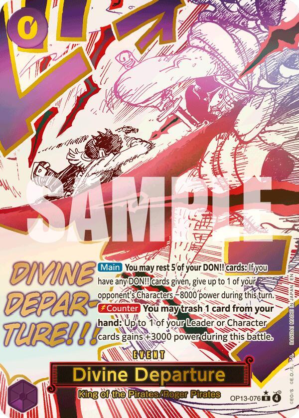 Divine Departure Alternate Art OP13-076 card
