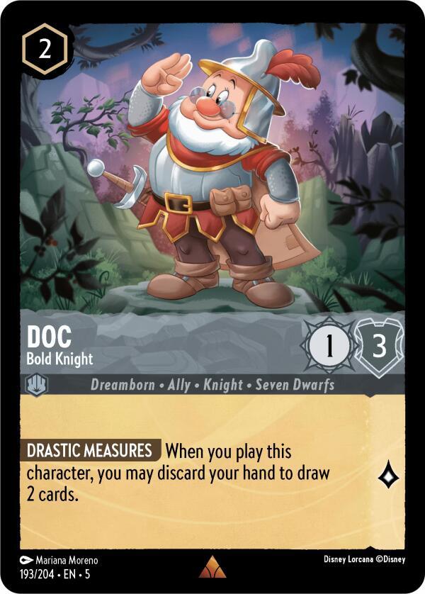 Doc Bold Knight 193/204 carta