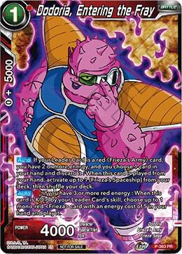 Dodoria Entering the Fray Tournament Pack Vol 7 P-363 card