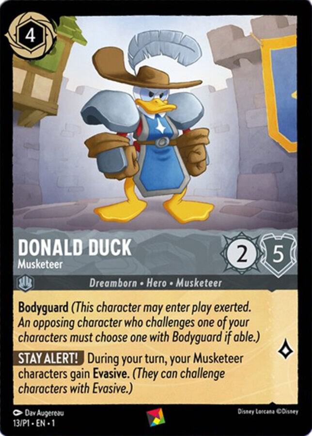 Donald Duck Musketeer 13 card