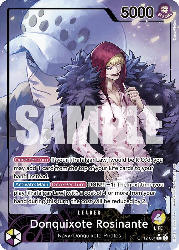 Donquixote Rosinante 061 Alternate Art OP12-061 card