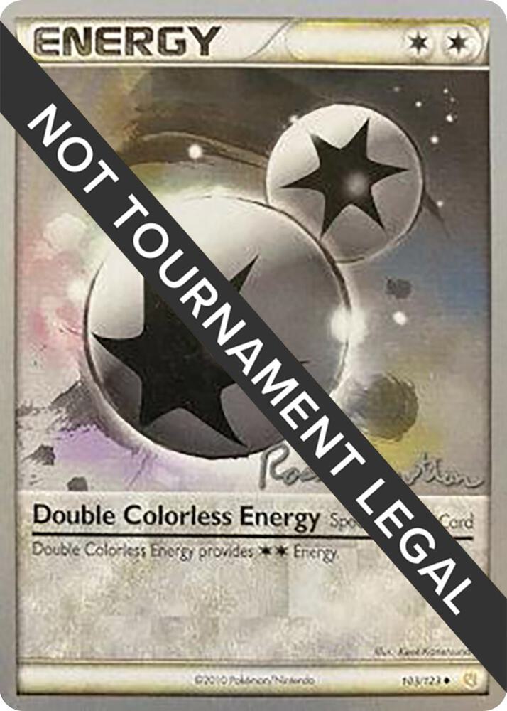 Double Colorless Energy 2011 Ross Cawthon 103/123 carta