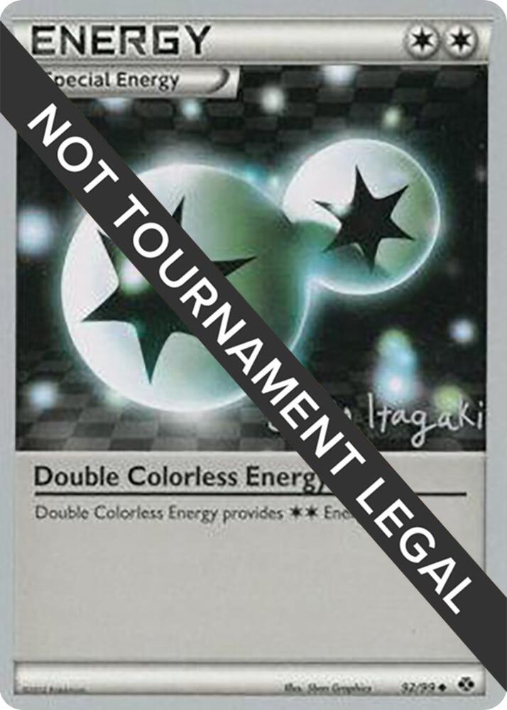 Double Colorless Energy 2012 Shuto Itagaki 92/99 carta