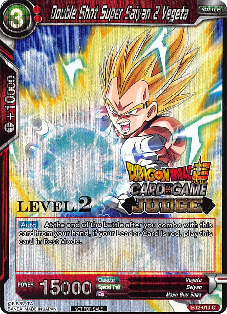 Double Shot Super Saiyan 2 Vegeta BT2-010 card