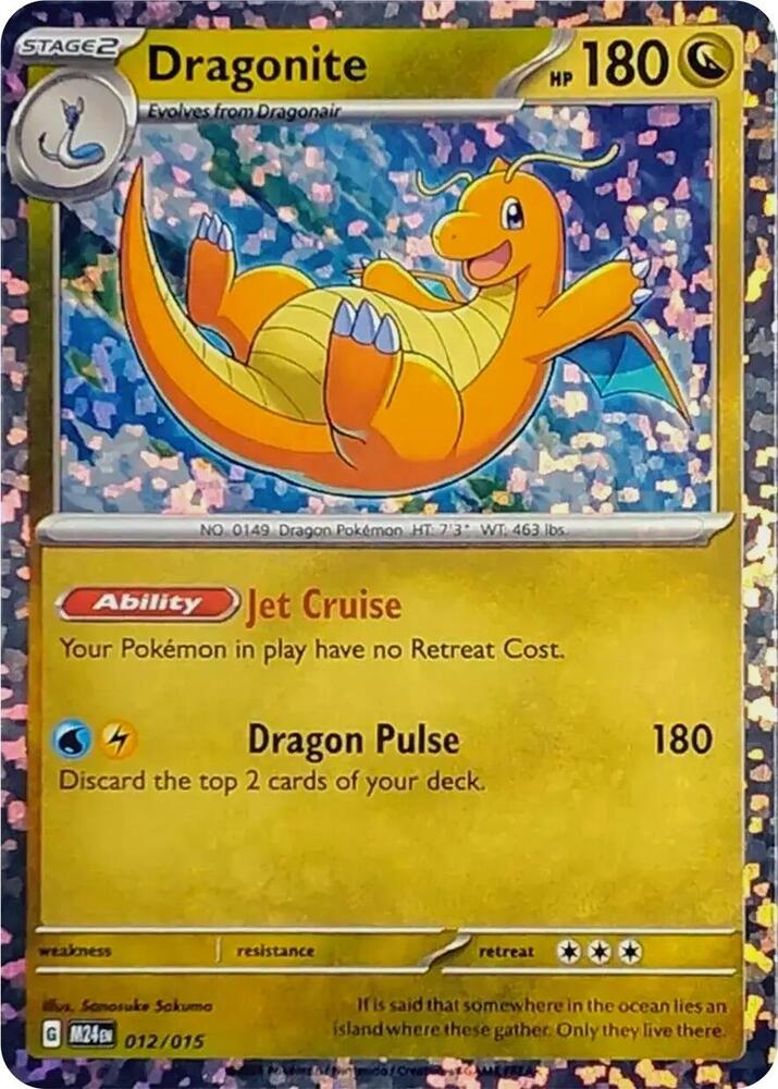 Dragonite 012/015 card