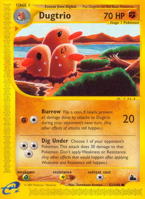 Dugtrio 052/144 card