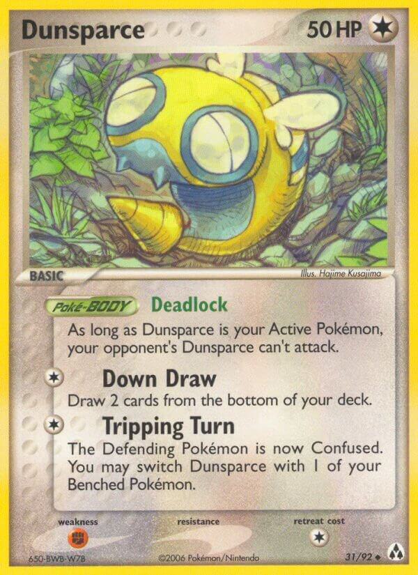 Dunsparce 31/92 card