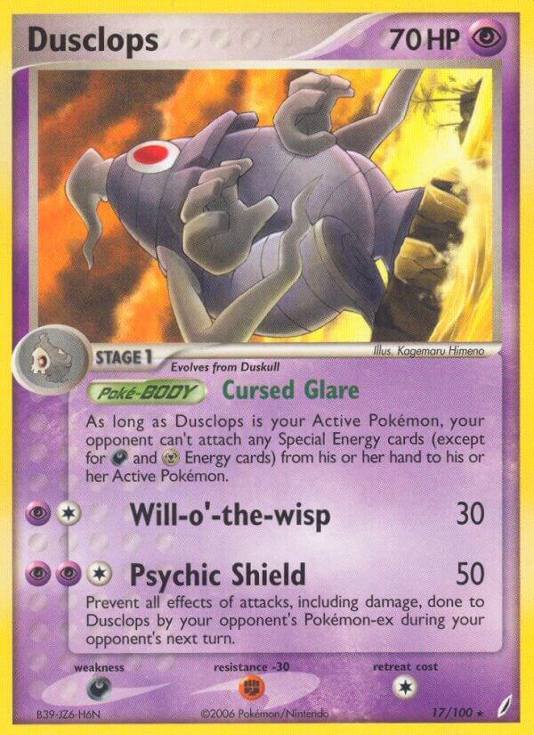 Dusclops 17/100 card