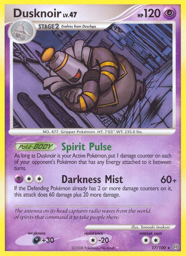 Dusknoir 17 17/100 card