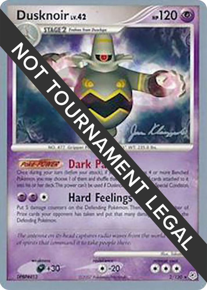 Dusknoir 2008 Jason Klaczynski 2/130 card