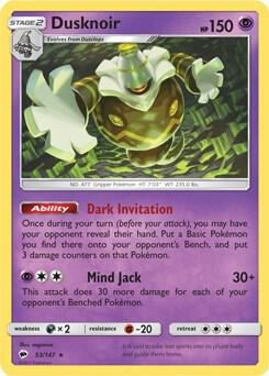 Dusknoir 53 147 SM Burning Shadows 053/147