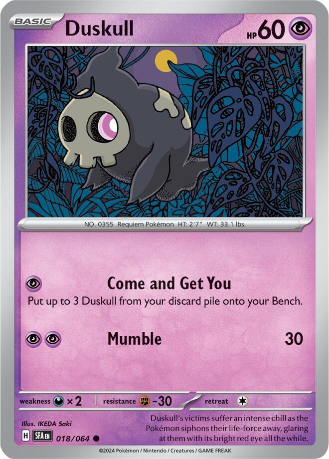 Duskull 018/064 card