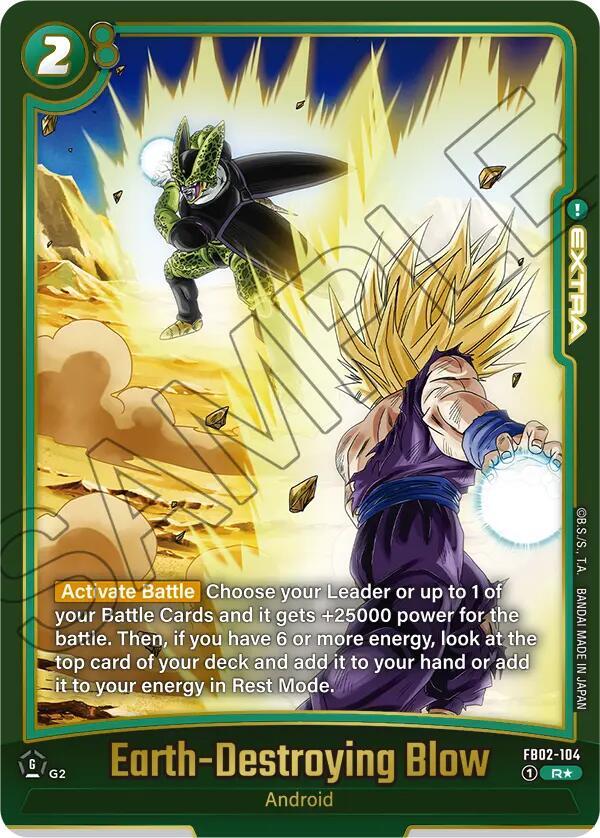 Earth Destroying Blow Alternate Art FB02-104 card
