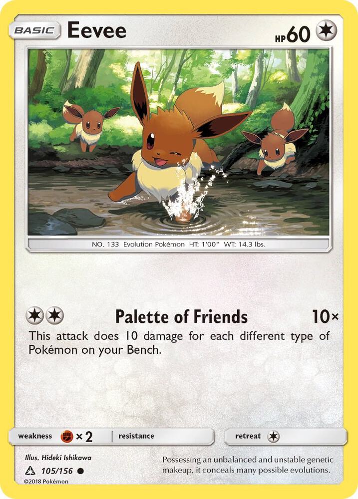 Eevee 105 105/156 card