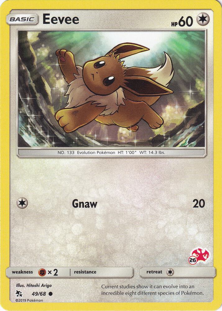 Eevee 49 68 26 Charizard Stamped 049/068