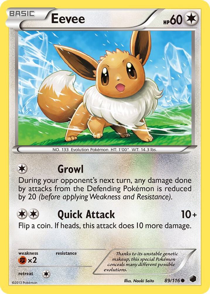 Eevee 89 89/116 card