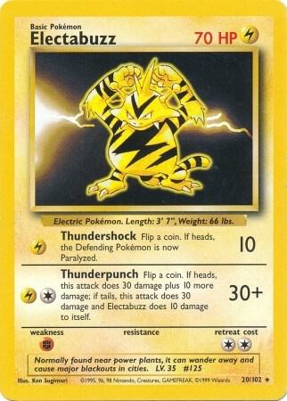 Electabuzz 020/102 card
