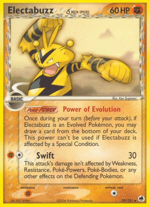 Electabuzz Delta Species 29/101 card