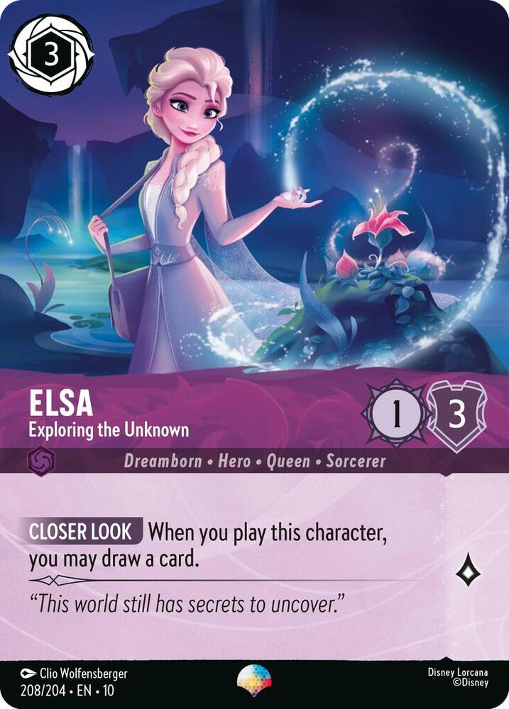 Elsa Exploring the Unknown Epic 208/204 carta