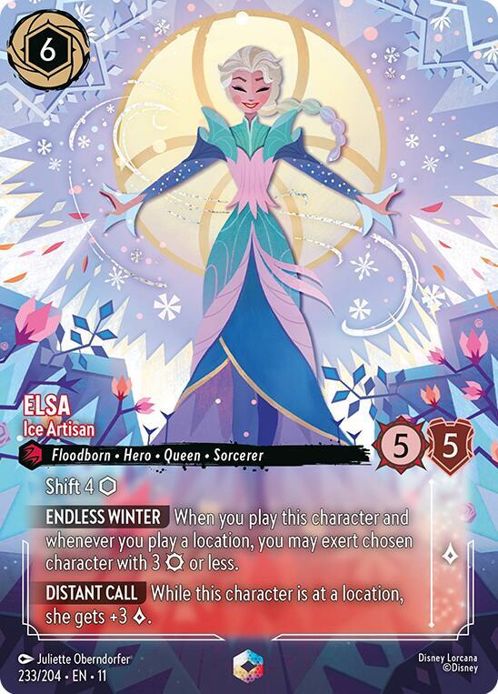 Elsa Ice Artisan Enchanted 233/204 card